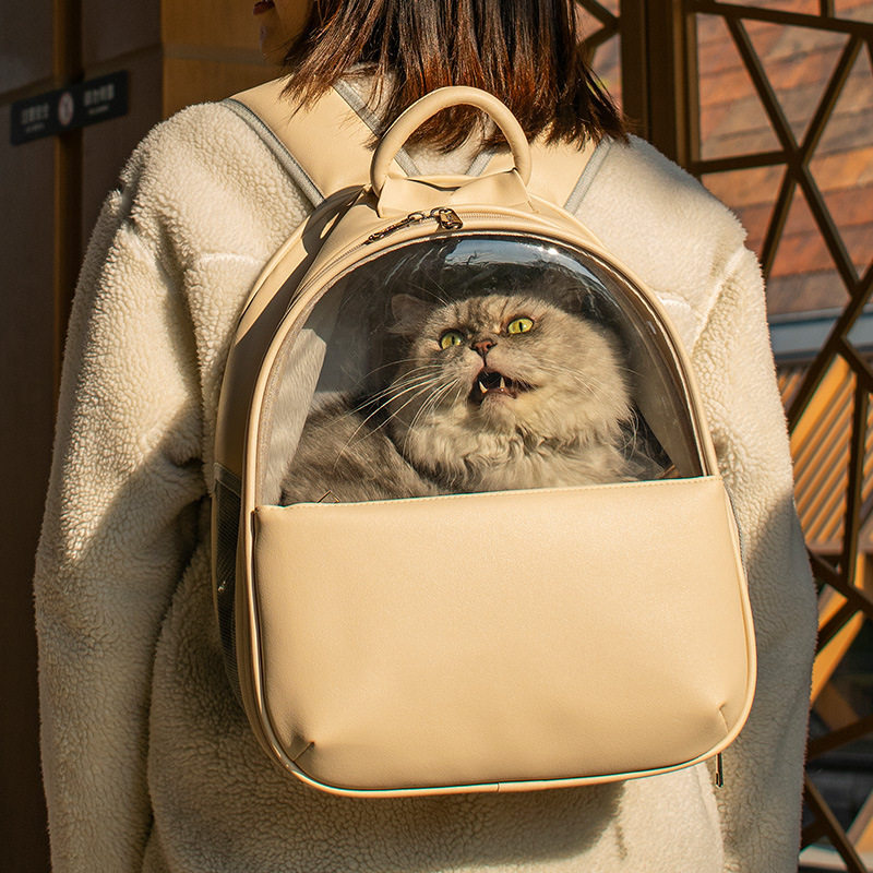 2021 cats and dogs going out pet bag cat bag going out shoulder bag visible transparent backpack cat bag high value