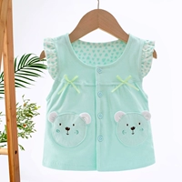 Улыбающийся жилет светло -зеленый