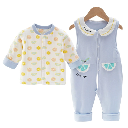 Милый осенний комплект для девочек для принцессы для раннего возраста, хлопковый стеганый комбинезон