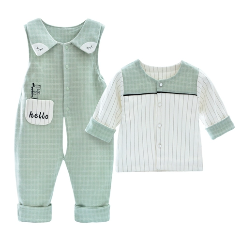 Детский хлопковый комбинезон, детские штаны, демисезонная куртка