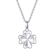 (Super product pre-sale) Chow Tai Sang platinum pt950 four-leaf clover pendant for women platinum clavicle necklace pendant gift