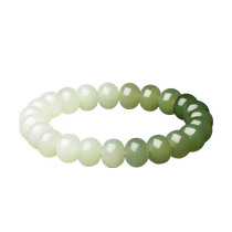 Zhou Taisheng Hetian Jade Bracelet Womens Jade Qingfengdu Abacus Bead Gradient Bracelet as a Valentines Day Gift for Girlfriend