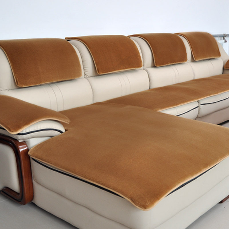 Simple European-style sofa cushion winter non-slip plush warm thickening custom-made imperial concubine combination sofa cushion cushion