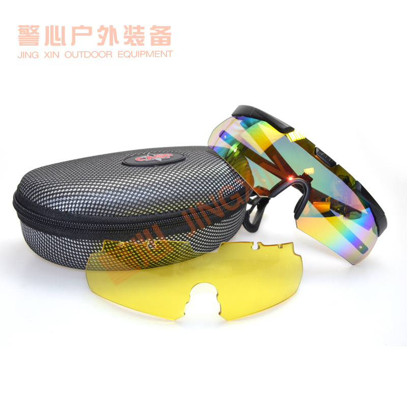 CASP Outdoor Tactical CQB Shooting Goggle 3 2MM Coated color changing double lens suit