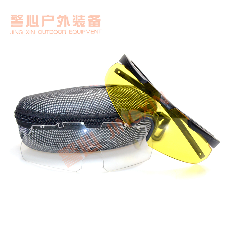 CASP Outdoor Tactical Shooting Goggles 3 2MM TR90 frame Double lenses with Myopia Box