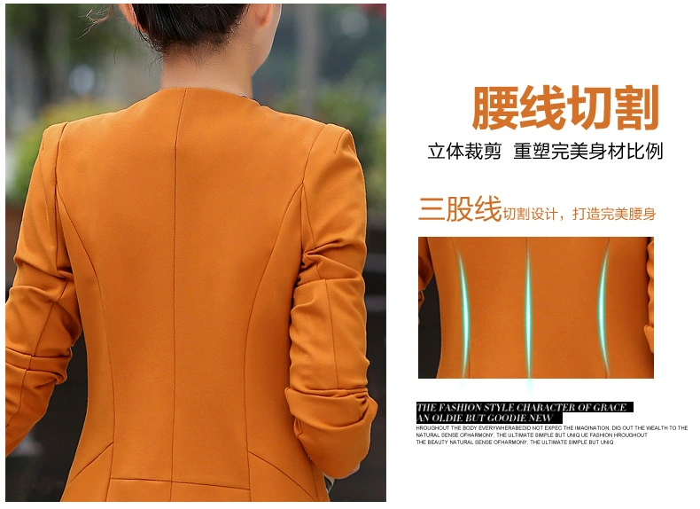 Bộ đồ nữ nhỏ mùa thu đông 2018 mùa xuân mới phiên bản Hàn Quốc của phần dài tay dài khí chất Đầm suông giản dị áo khoác nữ đẹp