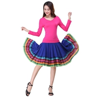 Chunmei red small v -neck+scuesure blue color