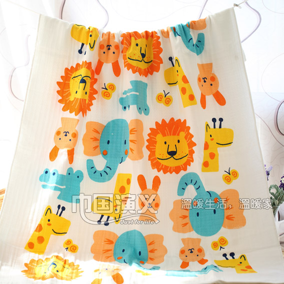 2 pieces of slightly flawless pure cotton honeycomb gauze thin bath towels spring and summer cover blanket wool towels are overdrawn by self-use