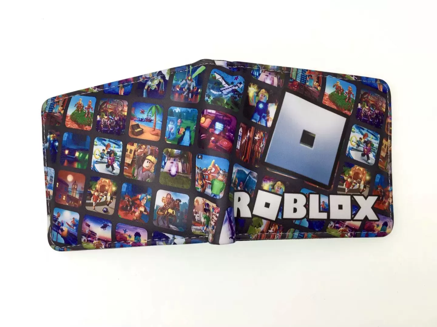 Игровой периферий ROBLOX короткая зажимная клипса, Cartoon виртуальный мир, учащийся мальчик и девочка, PU-кошелёк для монет