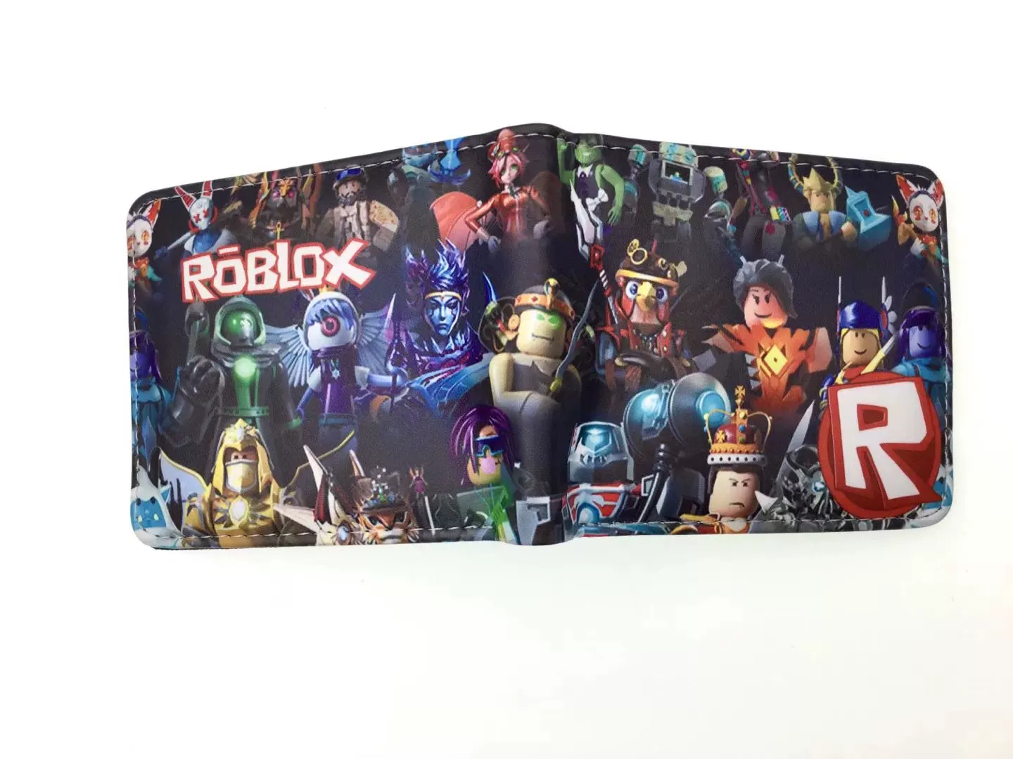 Игровой периферий ROBLOX короткая зажимная клипса, Cartoon виртуальный мир, учащийся мальчик и девочка, PU-кошелёк для монет