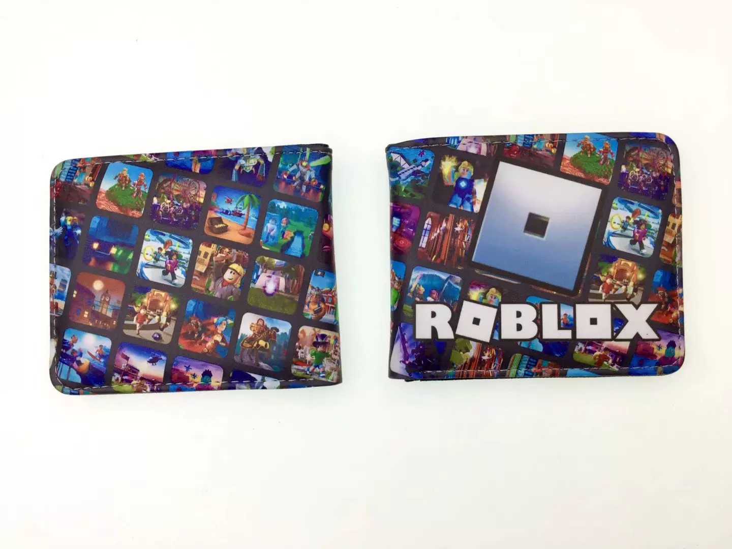 Игровой периферий ROBLOX короткая зажимная клипса, Cartoon виртуальный мир, учащийся мальчик и девочка, PU-кошелёк для монет