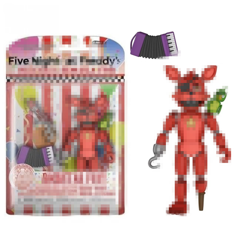 Authentic Fnaf Hoss Toy Bear Freddy Figure New Pizza Shop Rock Star Freddy with Movable Joints