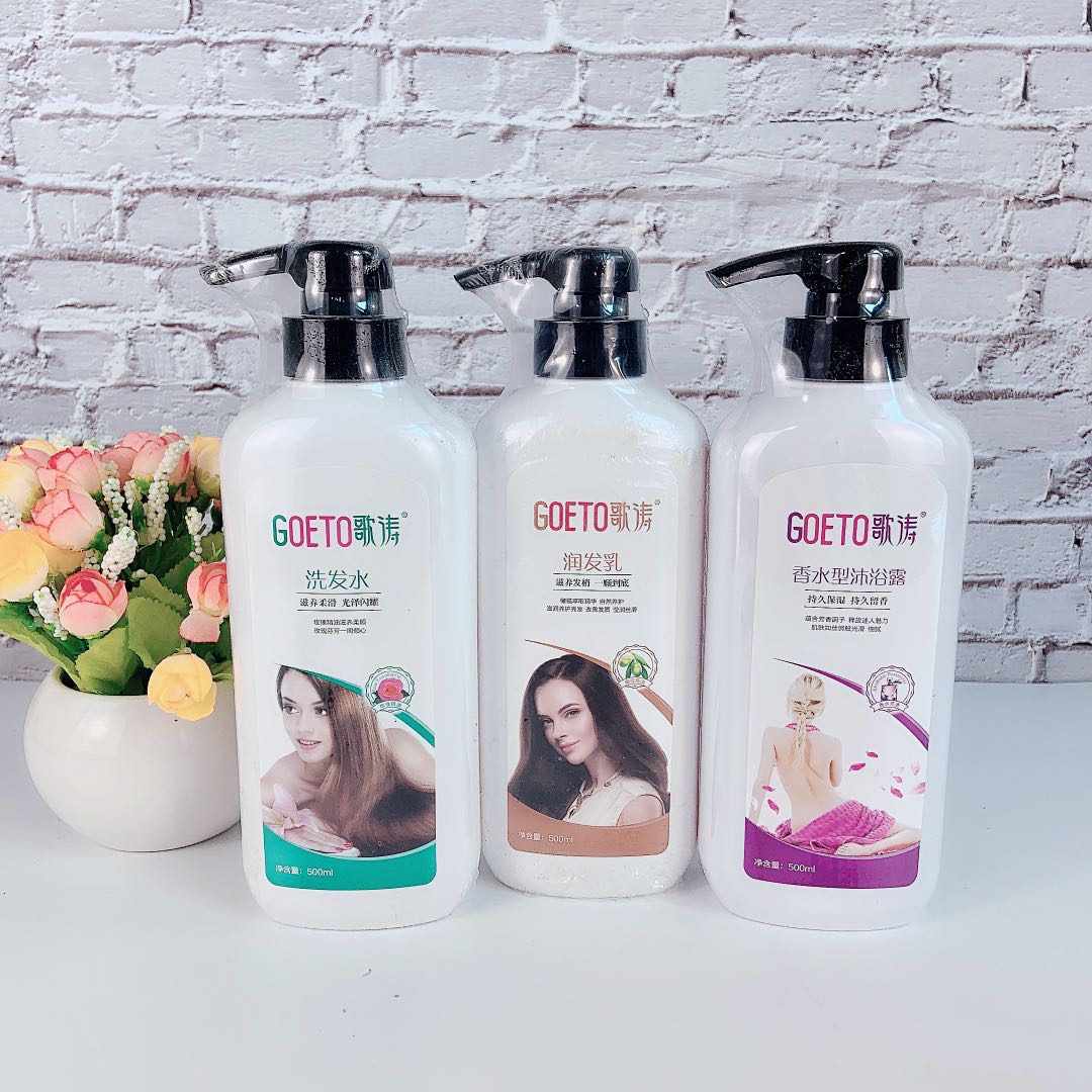 Getao Shampoo Shower Gel Combination Set Rose Essential Oil Shampoo Perfume Type Bath Moisturizing Fragrance