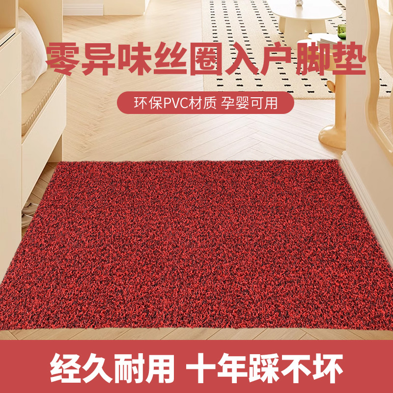 Yuma Silk Loop New Year High-End Entrance Door Mat Home Carpet Company Entrance Mat Non-Slip Entrance Foot Mat