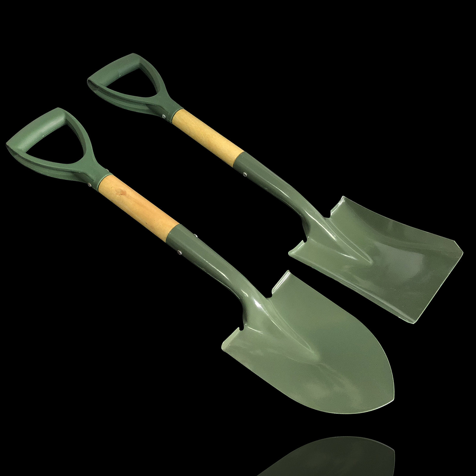 Military-industrial horticulture with shank large steel shovel iron shovel shovel sturdy and durable seed vegetables pine soil tools