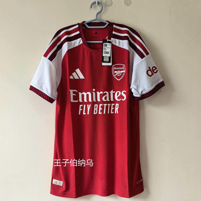 Arsenal's 26-27 Season Home Player Version Jersey, with Number 41 Rice and Other Printings, Jz3165 Arsenal's 26-27 Season Home Player Version Jersey, with Number 41 Rice and Other Printings, Jz3165