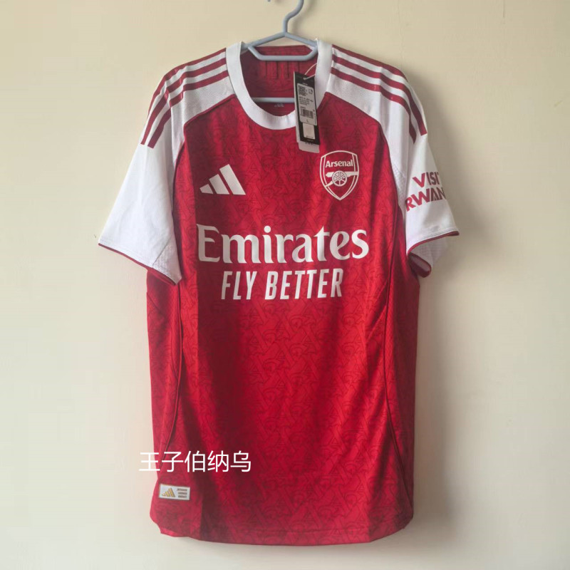 Arsenal 25-26 Season Home Player Version Jersey, with Number 41 Rice and Other Printed Names, Ji9516 Arsenal 25-26 Season Home Player Version Jersey, with Number 41 Rice and Other Printed Names, Ji9516
