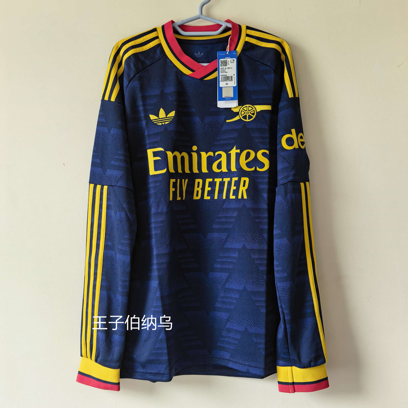 Arsenal's 26-27 Season Away Long-Sleeved Jersey, with Number 41 Rice and Other Printings, Kb9938 Arsenal's 26-27 Season Away Long-Sleeved Jersey, with Number 41 Rice and Other Printings, Kb9938