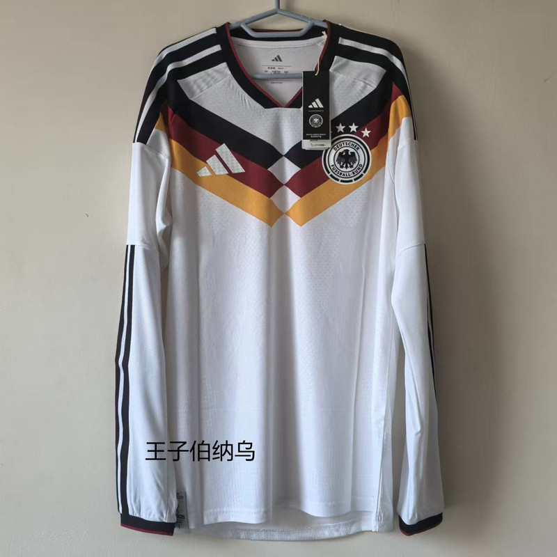 Germany 2026 World Cup Home Player Version Long-Sleeved Jersey, with Number 10 Muschaller Printed, Jm1336