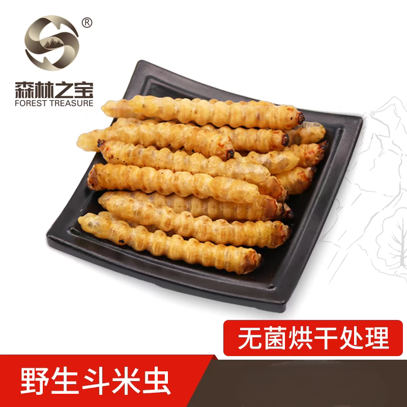 Wild Dried Rice Worms, Bird-Friendly Yellow Wolf Cloud Worms, Yellow Bull Thorn Worms, Appetizing, 10 Pieces, Free Shipping