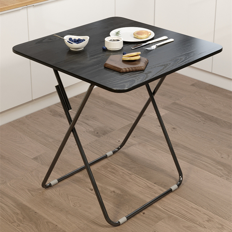 Simple folding and stacking table portable square table swing table for home dining table small square table balcony in negotiation for small table