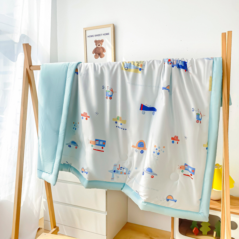 Modale children's summer is washed by a newborn baby's air conditioning by a kindergarten lunchtime summer cool quilted by thin quilt Summer washable
