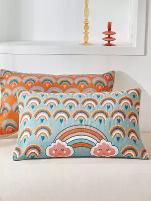 Cotton pillow towel cotton pair of household single couple thick children pillow scarf non-slip four seasons