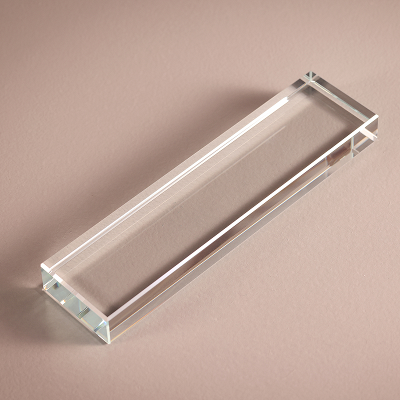 クリスタルガラス定規クリエイティブギフト中国風文鎮ブックプレス加重圧力ストリップ書道会社ギフト