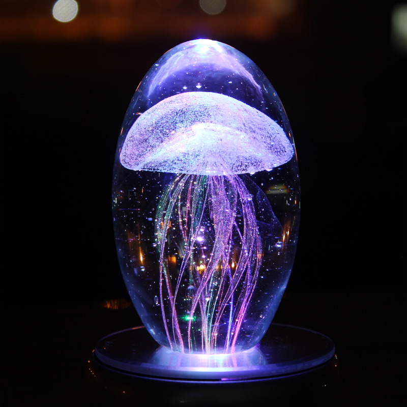 Crystal ball jellyfish music box Birthday gift girl music box Male gift girlfriend best friend classmate wedding gift