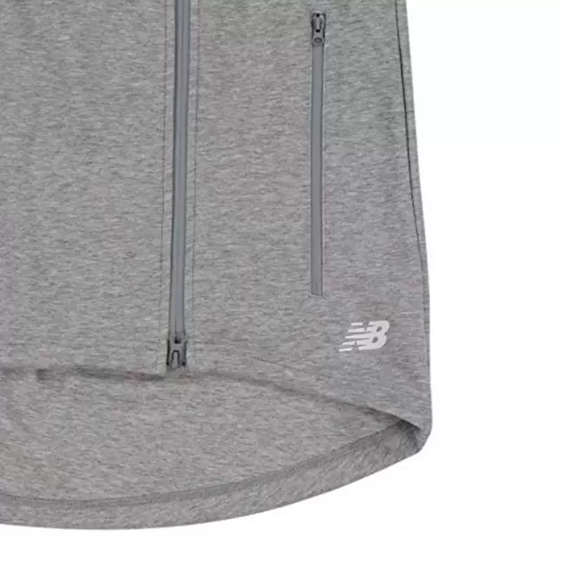 Куртка из вязкой ткани с капюшоном New Balance, спортивный худи для отдыха