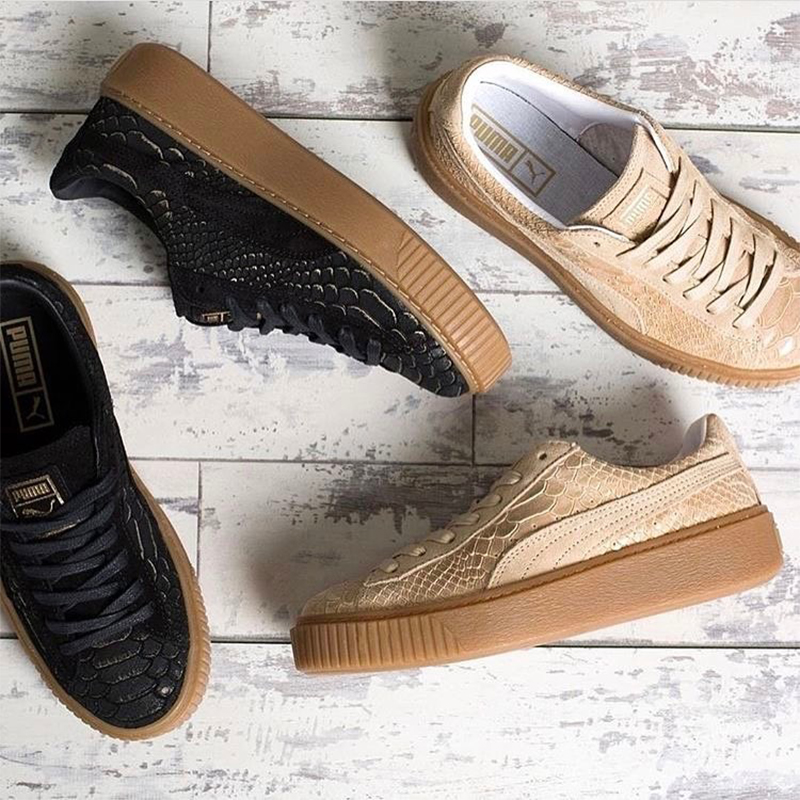 puma platform snakeskin