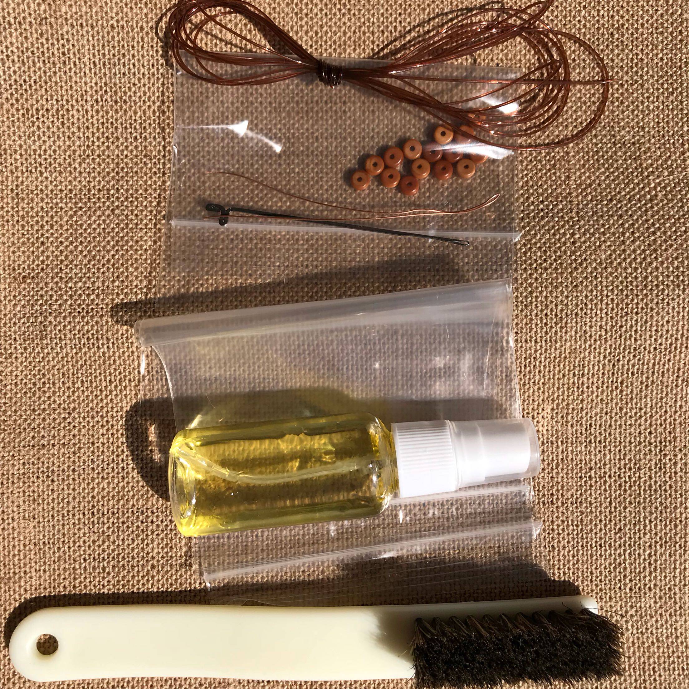 Wenwan olive core maintenance tool pig hair brush olive oil Wenwan brush string tool