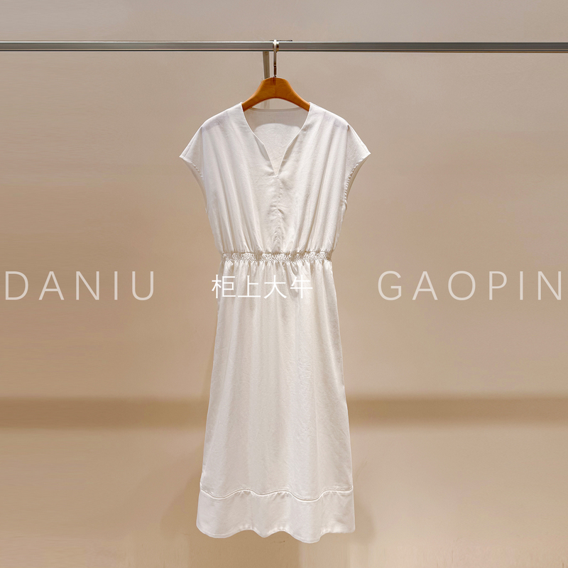 Unbleached Series Xiaoheyuan Single 2026 Summer New Hemp Cotton Long Dress 1261E2119902
