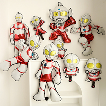 Ottman Themed Cartoon Aluminum Film Birthday Decorations Children Boy Age Scene Placement Balloon Background Wall