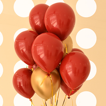 Net red macaron balloon gem red wedding ceremony birthday balloon romantic wedding room decoration wedding decoration supplies