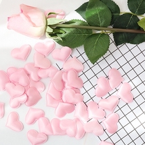 Wedding room decoration decoration bed sprinkled with flowers hand-thrown love heart-shaped petals heart-shaped sponge flower Chinese Valentines Day