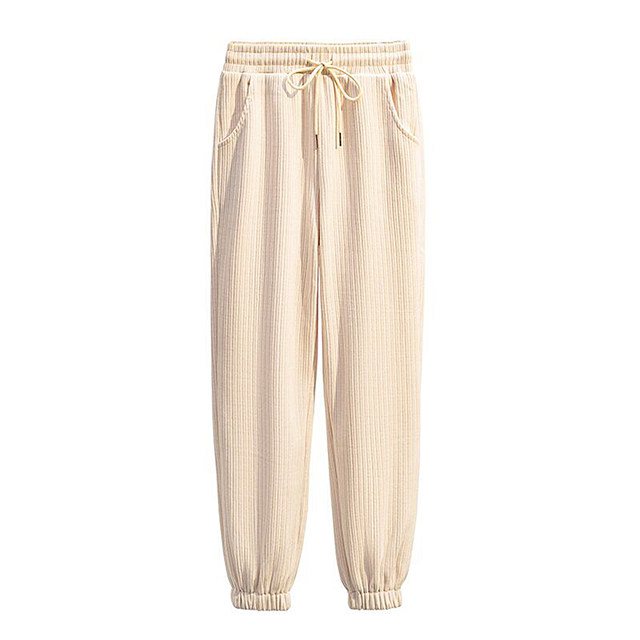300 ປອນ chenille ຫນາ 300 ປອນບວກກັບ sweatpants velvet ມີ drawstring elastic waist pants ອົບອຸ່ນບາດເຈັບແລະສະບາຍດີສາວໄຂມັນບວກຂະຫນາດເຄື່ອງນຸ່ງຫົ່ມຂອງແມ່ຍິງ