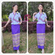 Dian Colorful Thai Women's Clothes Dai Wrap Skirt Suit Dai Clothing Xishuangbanna Water Splashing Festival ເຄື່ອງນຸ່ງ Dai ງາມ