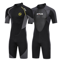1 5 3mm short-sleeved one-piece wetsuit mens warm winter swimming snorkeling wetsuit 3MM surf sailing cold jellyfish wet