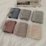 Японские кружевные комфортные дышащие трусы для школьников, кружевное платье, средняя посадка