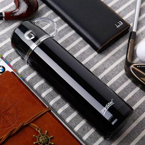 Вместительный и большой портативный стакан из нержавеющей стали подходит для мужчин и женщин, в корейском стиле