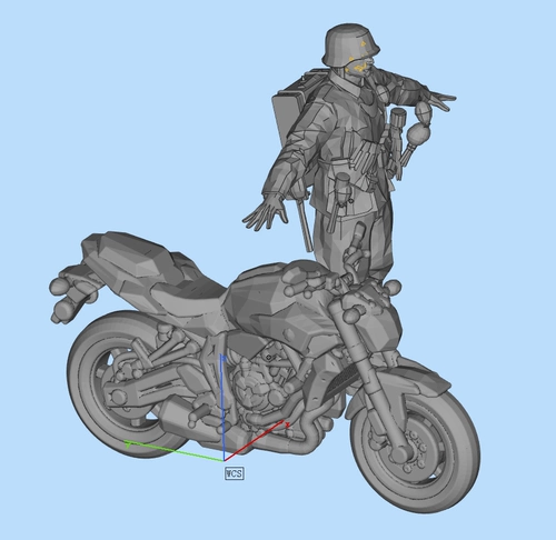 Европейская и американская японская модель мотоцикла из смолы, 3D-печать 1/72 1/48 1/87 1/100 1/64