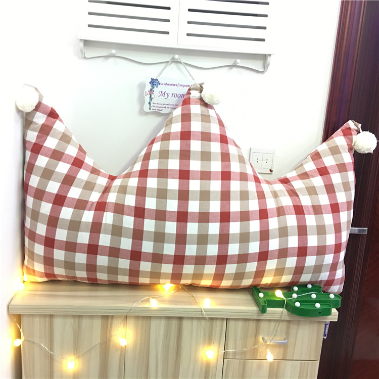 Simple bông rửa sạch con bọc tựa lưng đệm giường tatami vương miện công chúa đệm rửa trên giường - Trở lại đệm / Bolsters gối tựa lưng ô tô cao su non