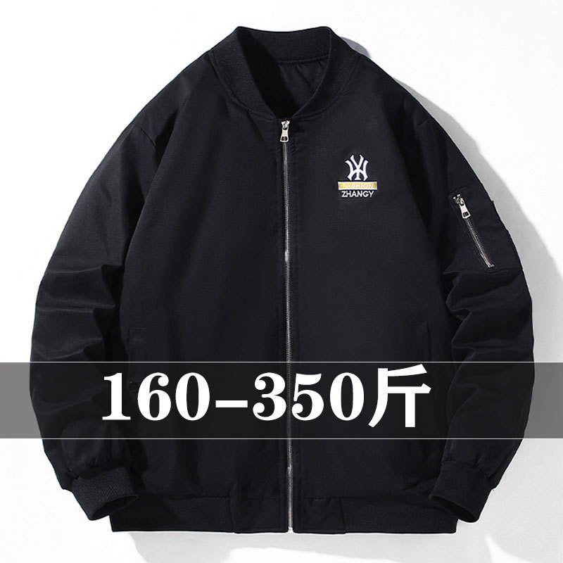 Spring and Autumn Plus Size Jacket for Men, Loose Casual Baseball Jacket, Extra Large 150kg Thin Outerwear Top Spring and Autumn Plus Size Jacket for Men, Loose Casual Baseball Jacket, Extra Large 150kg Thin Outerwear Top