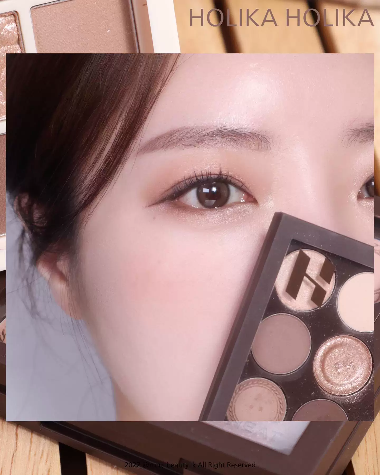 Korean новинка HOLIKA Lirake Девять цветных теней для век Duck Butt Duck Butle Sweat Осень и зима Молочный чай Сводка 05/06