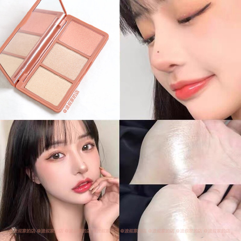 Spot human peach 3CE MULTI high light repair disc Three-color high disc 3D three-dimensional peach bulb skin