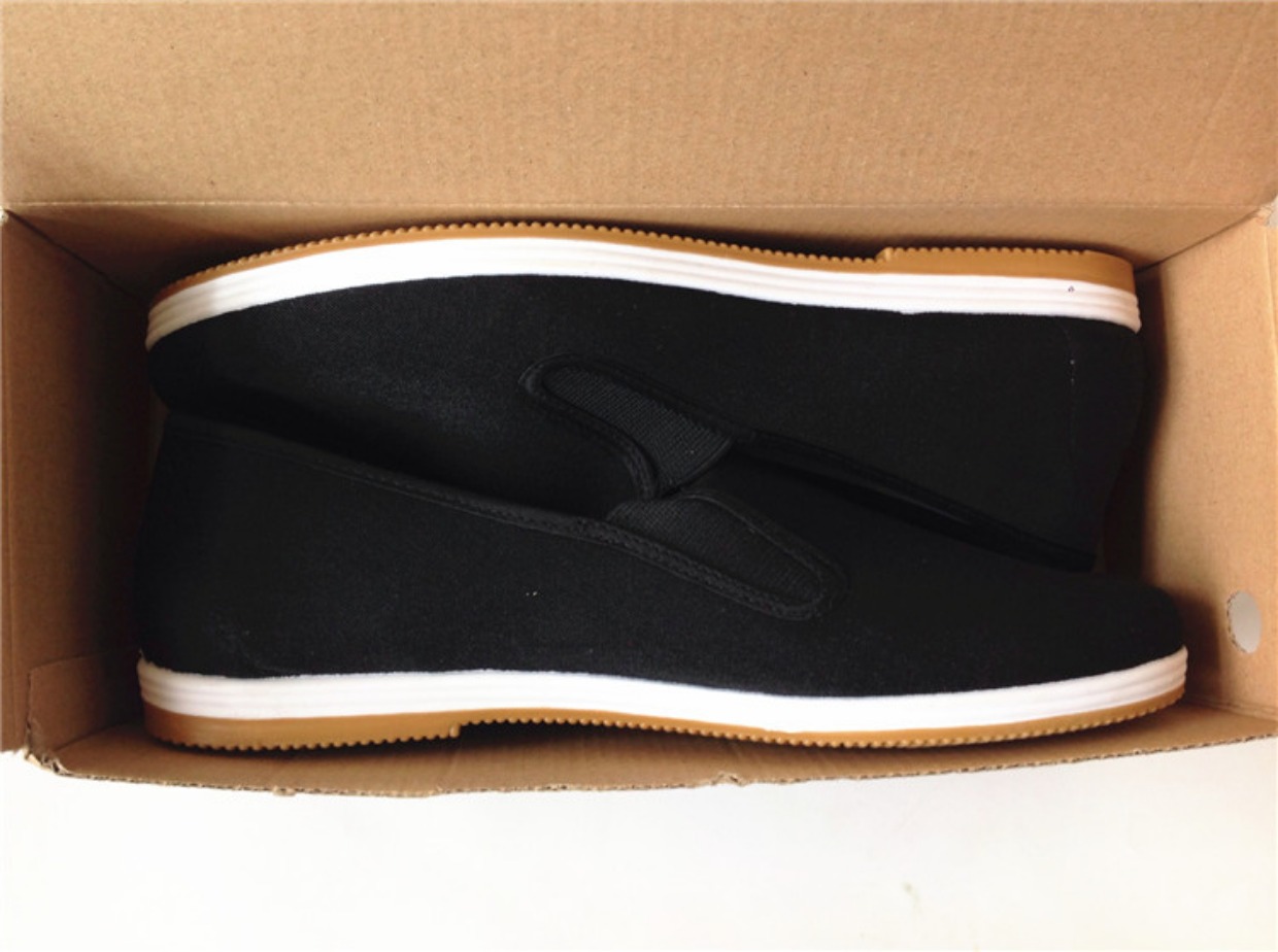 Giày vải chính hãng Bắc Kinh cũ trung niên một người lái xe đạp giày màu đen thuần giày thể thao adidas nam