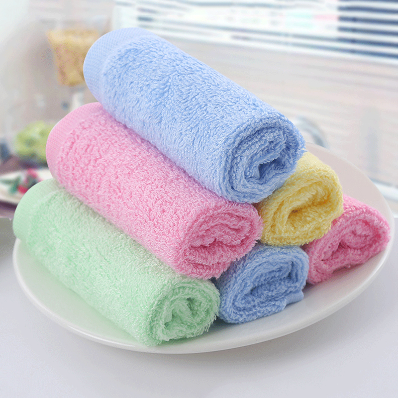 South Korea not stained with dishwashing cloth Nano rag Bamboo fiber towel absorbent sponge not easy to stick oil clean dishcloth