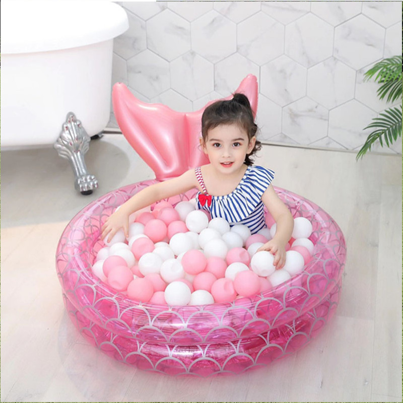 Infant float bed children's sand pool ocean ball pool indoor pool mermaid inflatable pool toy floating row