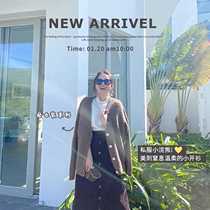  Shi Pea parent-child sweater Spring childrens Western style loose casual cardigan female baby wild jacket mother-daughter outfit